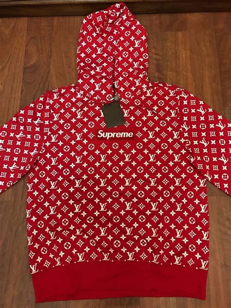 2000 supreme lv shirt|supreme x louis vuitton hoodie.